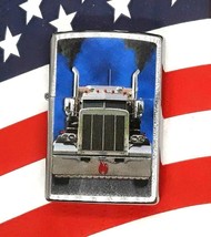 Semi - Truck Diesel Zippo Lighter Brushed Chrome 77838 - $27.99