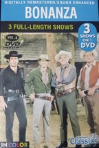 Bonanza Volume 2 DVD》Television Classics》3 Full Length Shows - £31.56 GBP