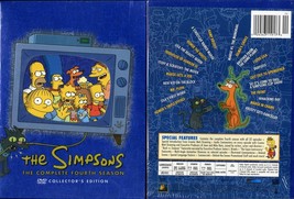Simpsons Complete Fourth Season 4 Disc Collector&#39;s Edition Dvd Fox Video New - £27.39 GBP