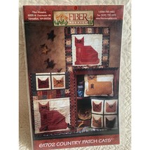 Fiber Mosaics Country Patch Cats Quilt Sewing Pattern 61702 - £10.16 GBP