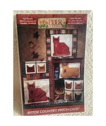 Fiber Mosaics Country Patch Cats Quilt Sewing Pattern 61702 - £10.11 GBP