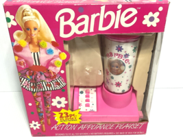 1990 Chilton Toys Mattel Barbie Action Appliance Playset Blender 23pc New - £7.75 GBP