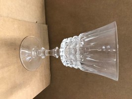 Set of 10 crystal diamond white wine goblets glasses Octagon base - $99.00