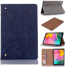 Leather wallet FLIP MAGNETIC cover Case Samsung Galaxy Tab A7 T500 T505 10.4 - £69.23 GBP