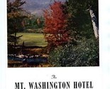 Mount Washington Dinner Menu Bretton Woods New Hampshire 1953  - £29.80 GBP