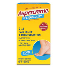Aspercreme Max Strength Muscle &amp; Joint Pain Relief Numbing Cream with Li... - £11.98 GBP