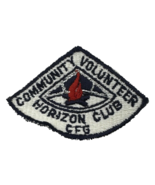 Vintage Community Volunteer Horizon Club CFG Patch 3 x 2 inches Camp Fire - £6.60 GBP