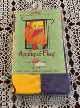 Thanksgiving Cornucopia Welcome Mini Appliqued Garden Flag 11 x 15 In Br... - $12.37