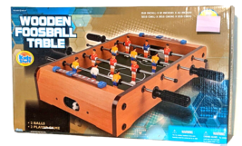 Table Foosball Game Soccer Football Family Fun Mini Tabletop Toy Easy Score Wood - £23.31 GBP