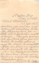 1896 Handwritten Letter John C Howe 2 J. E. Bonebrake Oklahoma Territory KC - $37.01