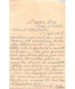 1896 Handwritten Letter John C Howe 2 J. E. Bonebrake Oklahoma Territory KC - £29.03 GBP