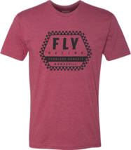 Fly Racing Mens Track Tee Shirt Red Lg - £22.31 GBP