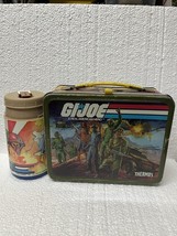 GI Joe A Real American Hero Lunchbox 1982 Hasbro King-Seeley 1987 Thermos - $959.46 MXN
