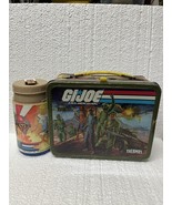GI Joe A Real American Hero Lunchbox 1982 Hasbro King-Seeley 1987 Thermos - $959.46 MXN