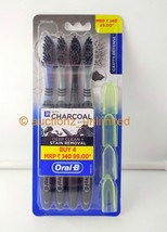3x Oral-B Deep Clean Stain Removal with Charcoal Extract Toothbrushes Toothbrush - £17.09 GBP