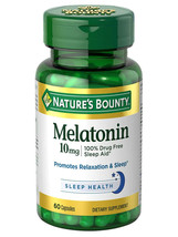 New Nature&#39;s Bounty Melatonin 10 mg- 60 Caplets - £8.18 GBP