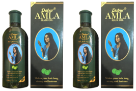 2 x 180ml. Dabur Amla Hair Oil - Makes your Hair Long, Strong and Lustrous - £25.74 GBP