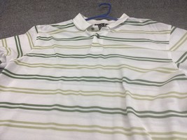 Jos A Bank Polo Shirt Mens Large Golf Tennis Travelers Striped - £7.79 GBP