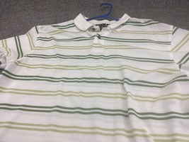 Jos A Bank Polo Shirt Mens Large Golf Tennis Travelers Striped - $9.90