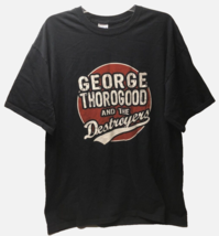 $20 George Thorogood Destroyers Drink Alone Vintage 90s Concert Black T-Shirt XL - £19.35 GBP
