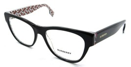 Burberry Eyeglasses Frames BE 2301 3822 51-16-140 Top Black / Print TB R... - £87.42 GBP