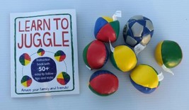 Learn to Juggle Instruction Book With Assorted Balls Lot - £14.94 GBP