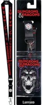 Dungeons and Dragons RPG Logos Lanyard with Skull Badge Holder NEW UNUSED - £4.66 GBP