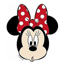 Disney Minnie Mouse Surprised Vinyl Car Emblem Multi-Color - $9.98
