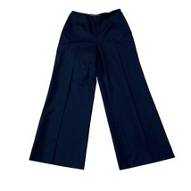 Ralph Lauren Black Label Vintage Wool Blend Wide Leg Pants in Black Size 8 - $41.79