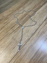 Vintage Beaded Rosary Italy Cross Crucifix Christianity Catholic KG - $14.85
