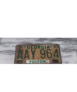 Vintage 1983 Georgia Fulton County License Plate AAY964 Expired - $6.93