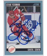Steve Yzerman Autographed 1992 Score Hockey Card - Detroit Red Wings - €43,73 EUR