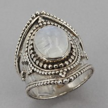 RARE Retired Silpada Sterling Silver Moonstone MOONGLOW Ring R4288 Size ... - £71.00 GBP