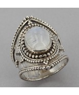 RARE Retired Silpada Sterling Silver Moonstone MOONGLOW Ring R4288 Size ... - £70.76 GBP