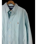 Ralph Lauren Oxford Shirt Size XXL 2XL Mens Blue Button Down Embroidered... - $766.31 MXN