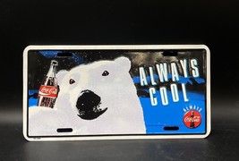 Coca-Cola Always Cool License Plate 1994 Coca-Cola Company READ Polar Bear - $8.90