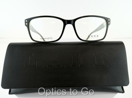 L.A.M.B. LA UF 089 (BL5) BLACK 57-17-145 NEW with Case Eyeglass Frames - £48.57 GBP
