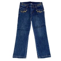 The English Roses Sz 5 Girls Denim Jeans w/ Gold Embellishment - £15.34 GBP