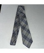 Calvin Klein Men&#39;s Tie Gray &amp; Blue Plaid - £11.65 GBP