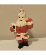Vintage 50s Gurley Santa Clause Wax Novelty Candle Christmas 7&quot; Inch - $30.14 CAD