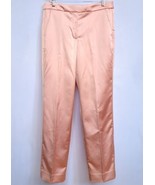 J.Crew Women&#39;s &quot;Kate&quot; BM770 Light Pink Satin Pants High Rise Straight Le... - £35.65 GBP