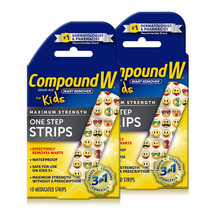 2 PACK Compound W One Step Wart Remover Strips for Kids Medicated Exp 02/24 - £12.06 GBP
