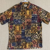 Vintage Tori Richard Hawaiian Style Shirt Mens XL Short Sleeve Geometric EUC - £31.17 GBP