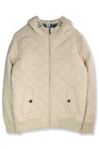 Brooks Brothers Beige Cotton Quilted Thermore Hooded Jacket, Large L  BB... - £301.47 GBP