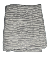 Sferra Ondate Boudoir Sham Gunmetal Grey Wavy 2-Tone Textured Cotton 12x... - $42.50
