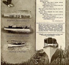 1920 Cypress Lumber Ships Boat Wise Jim Advertisement Nautical Ephemera - $628.59 MXN