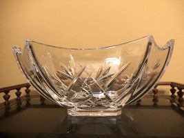 Waterford Crystal Bowl Bamboo Collection Rare Square Design Large 10&quot; Design - £155.69 GBP