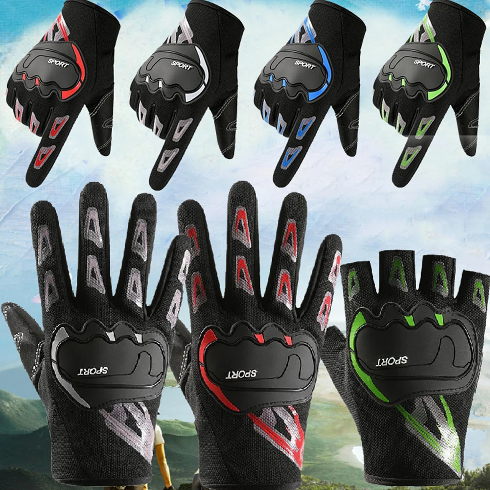 Cycling Gloves Full/Half Finger Breathable MTB Bicycle Gloves Non-slip - £10.91 GBP