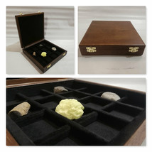 Wooden coin box for medals 16 boxes 40x40 mm Italian velvet h...-
show origin... - £48.30 GBP