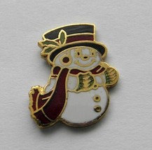 Christmas Snowman Xmas Lapel Pin Badge 3/4 Inch - £4.28 GBP